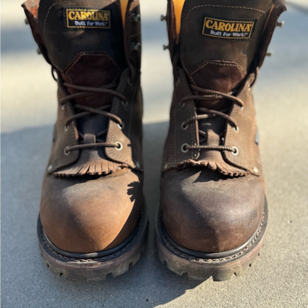 Carolina Men's Rugged Brown Leather Boots